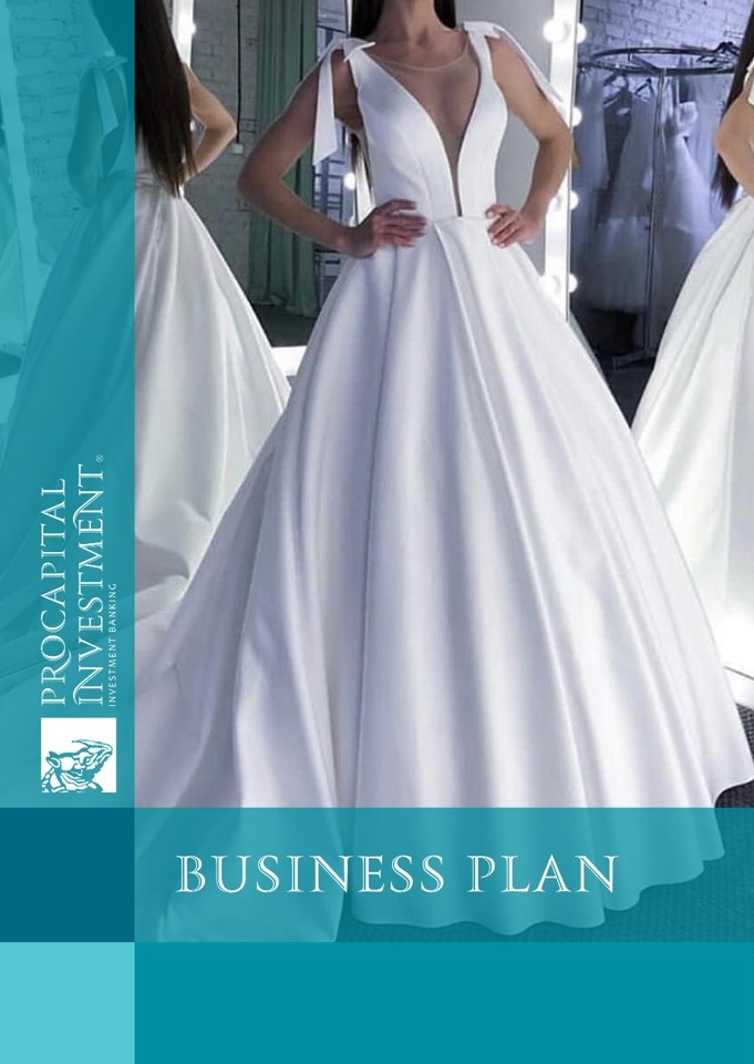 Wedding dress salon business plan 