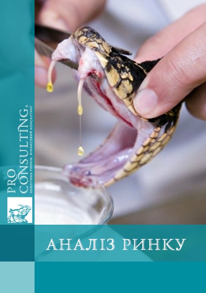 Аналіз світового ринку зміїної отрути та інших продуктів зміїних ферм. 2023 рік