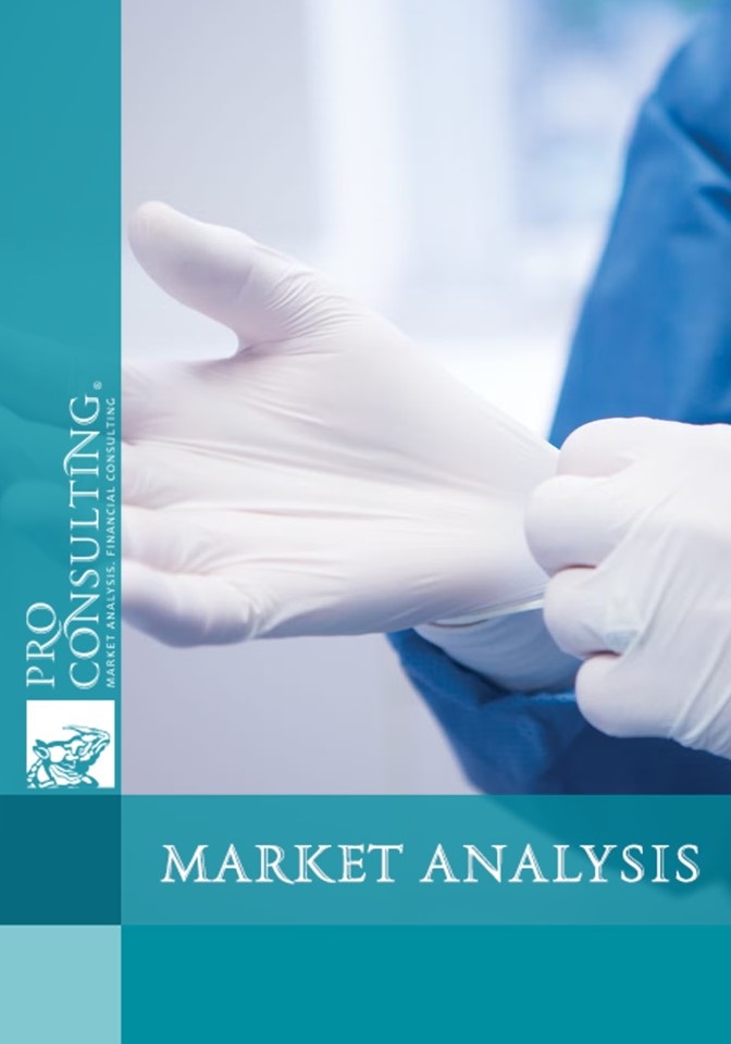 Market research report on medical and specialized gloves in Ukraine. 2025 year